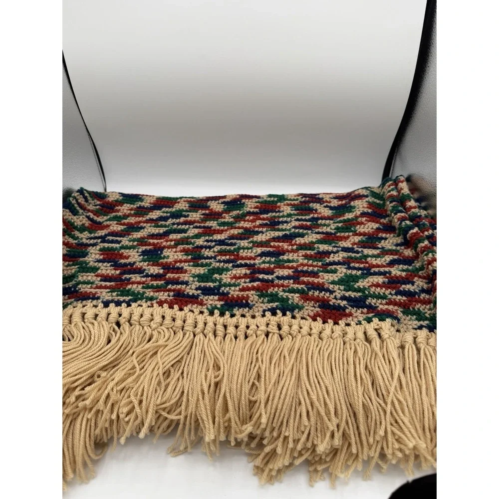 🧶✨ Vintage Atelier Inge Crochet Afghan Blanket – 60